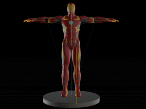 iron man mark 46 rigged 3D Model