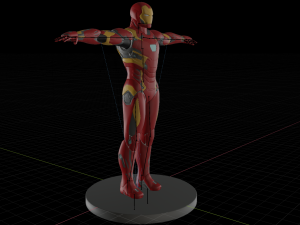 iron man mark 46 rigged 3D Model