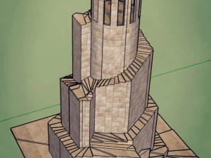 बुर्ज 3D मॉडल