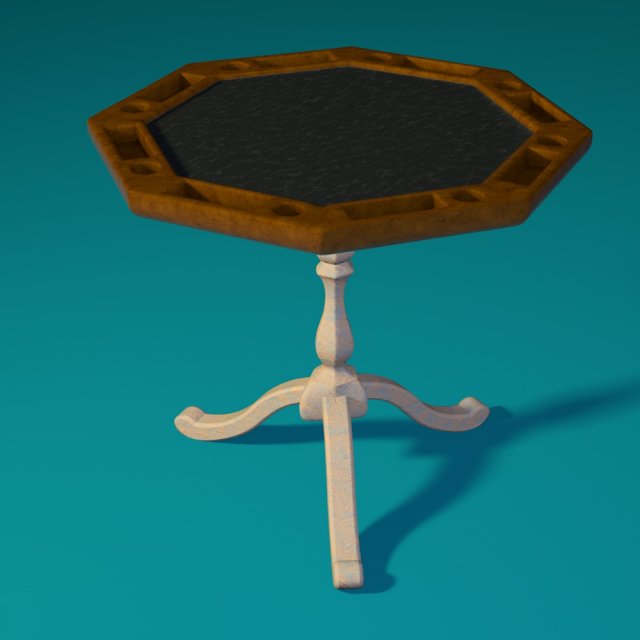 decorative table 3D Model .c4d .max .obj .3ds .fbx .stl .blend 