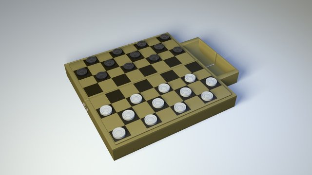 checker 3Dモデル .c4d .max .obj .3ds .fbx .stl .blend 