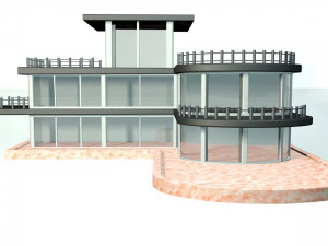 two-storey house 3D Model