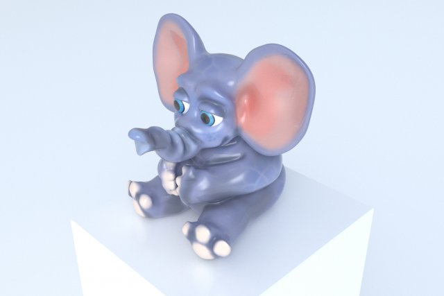 elephant Modello 3D .c4d .max .obj .3ds .fbx .stl .blend 