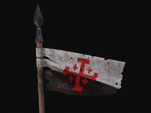 flag of the crusader 3D Model