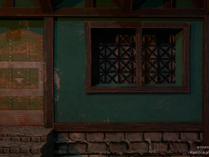 blacksmith house - medieval low-poly 3D Model