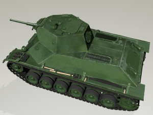 tank t-127 3D मॉडल