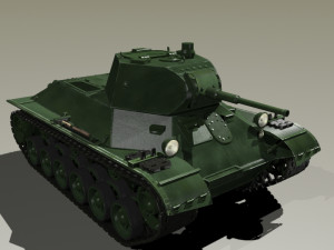 tank t-127 3D मॉडल