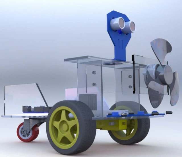 robô bombeiro Modelo 3D .c4d .max .obj .3ds .fbx .stl .blend