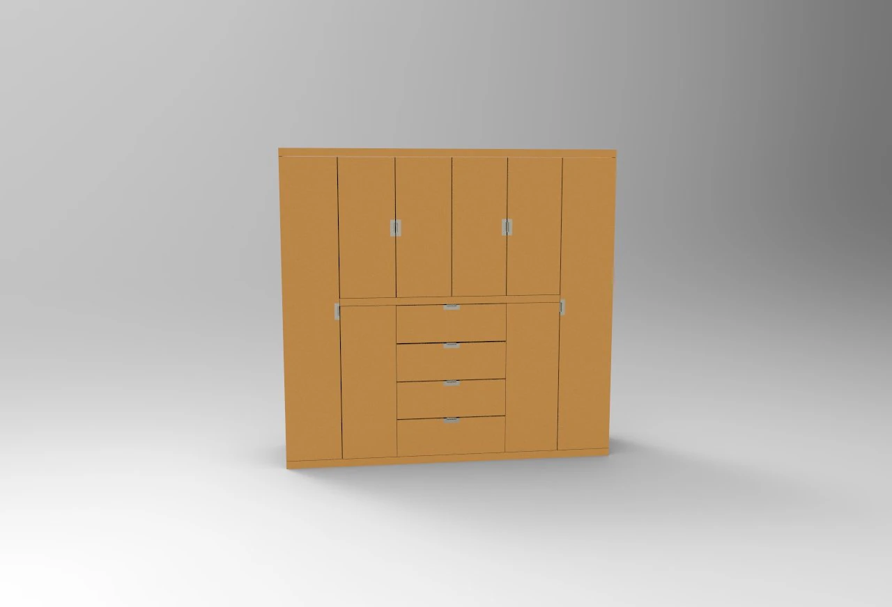 wardrobe 3D Model .c4d .max .obj .3ds .fbx .stl .blend 