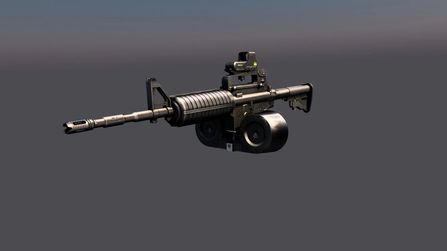 m4 carbine 3D Model .c4d .max .obj .3ds .fbx .stl .blend 