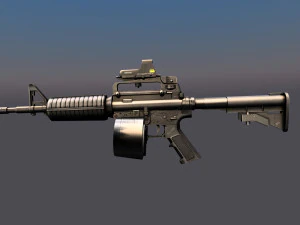 m4 carbine 3D Model