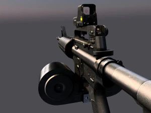 m4 carbine 3D Model