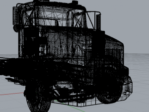 kenworth t800 daycab tandem axle 3D Modell