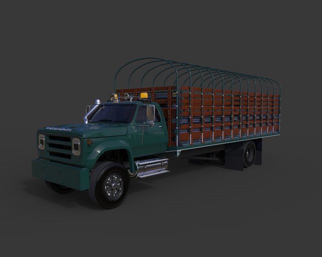 dodge d600 1980 truck modelo 3d 3D 模型 .c4d .max .obj .3ds .fbx .stl .blend 