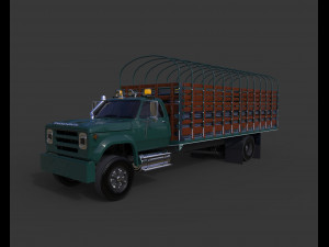 dodge d600 1980 truck modelo 3d 3D Model
