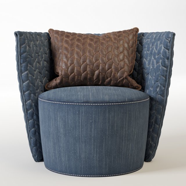 arm chair Model 3D .c4d .max .obj .3ds .fbx .stl .blend 