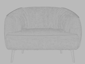 borzalino sigmund-armchair Modelo 3D