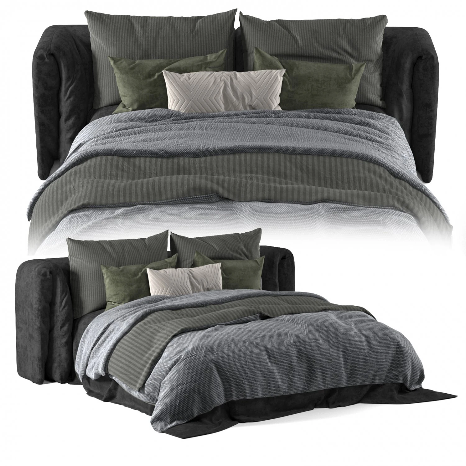 bed adairs bed 3D Model .c4d .max .obj .3ds .fbx .stl .blend 