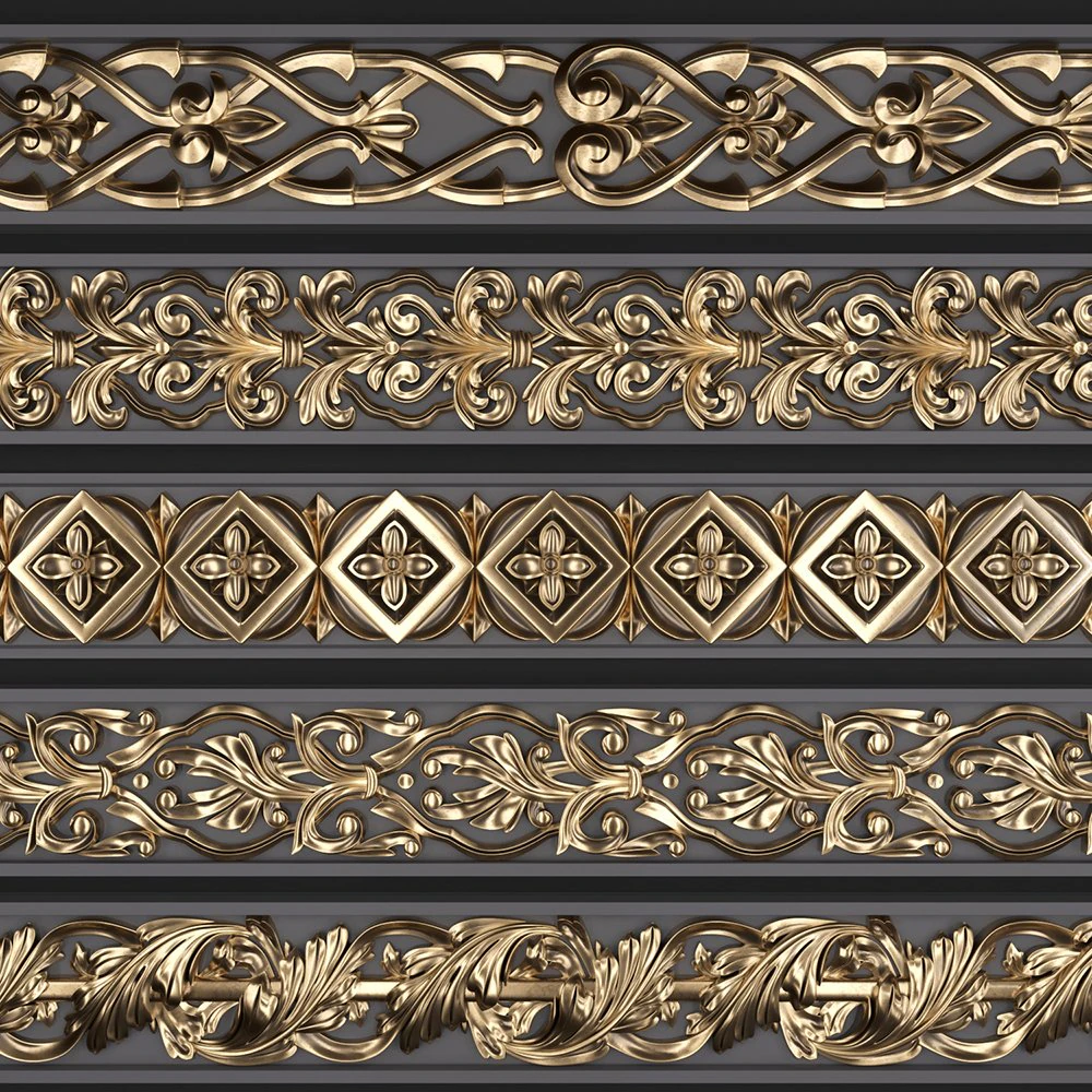 trim ornament 1 3D Model .c4d .max .obj .3ds .fbx .stl .blend 