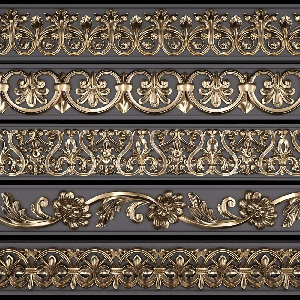 trim ornament 3 3D Model .c4d .max .obj .3ds .fbx .stl .blend 
