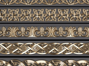 trim ornament 4 Modèle 3D