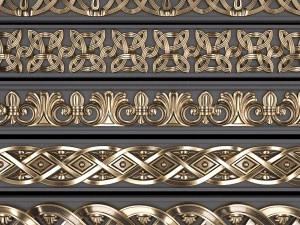 ornamento di rifinitura 4 Modello 3D