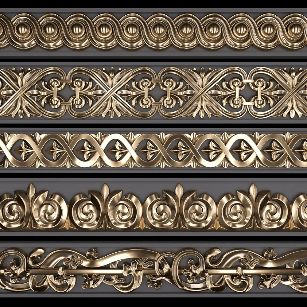 trim ornament 06 3D Model .c4d .max .obj .3ds .fbx .stl .blend 