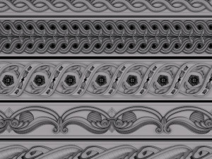 trim ornament 07 Model 3D