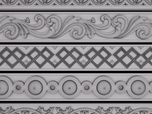 trim ornament 08 Modelo 3D