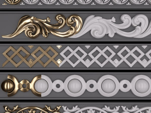 trim ornament 08 Modelo 3D