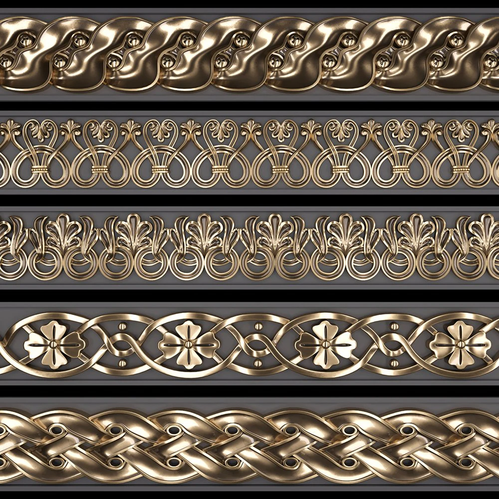 trim ornament 10 3D Model .c4d .max .obj .3ds .fbx .stl .blend 