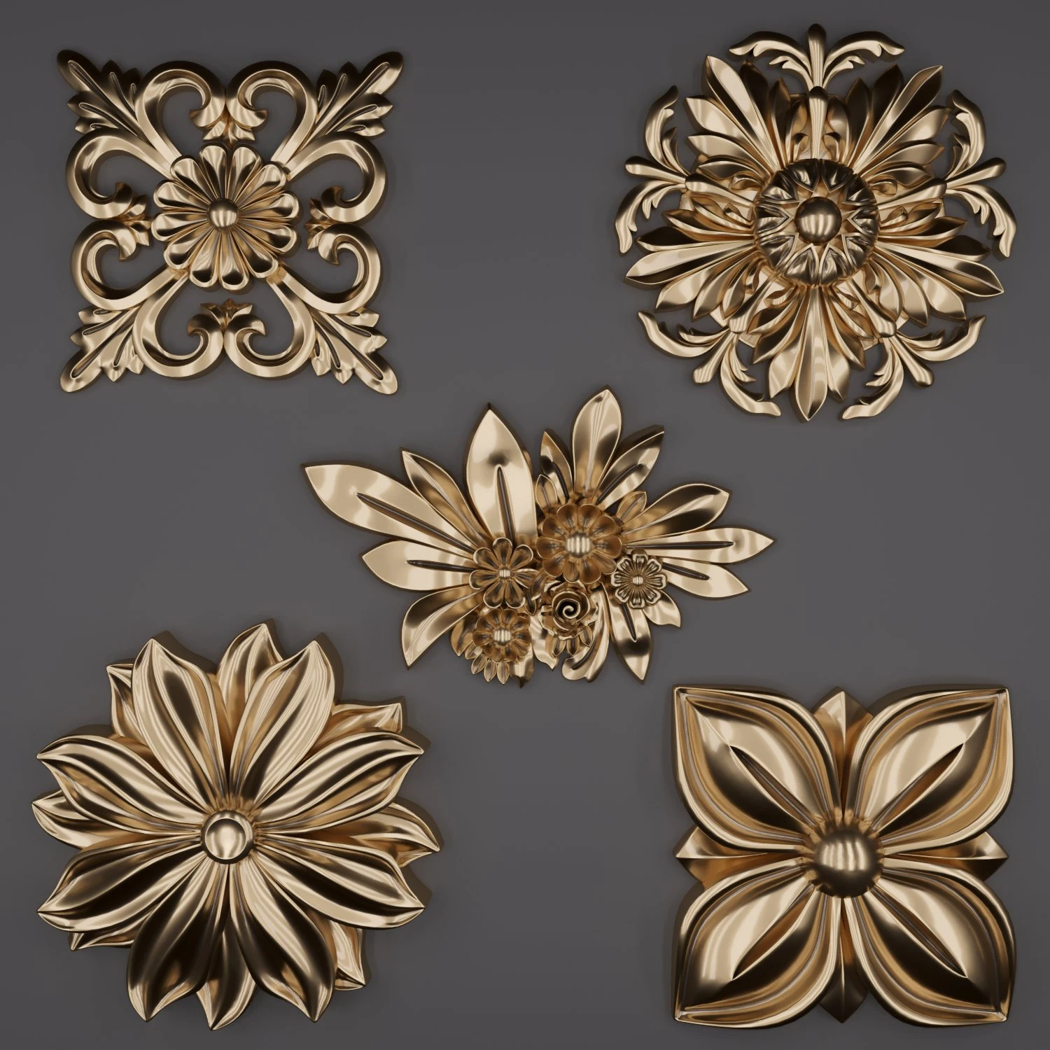 enfeite de acabamento 12 Modelo 3D .c4d .max .obj .3ds .fbx .stl .blend 