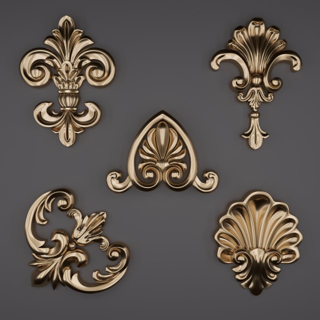 trim ornament 13 Modelo 3D .c4d .max .obj .3ds .fbx .stl .blend 