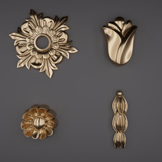 trim ornament 14 Modelo 3D .c4d .max .obj .3ds .fbx .stl .blend 