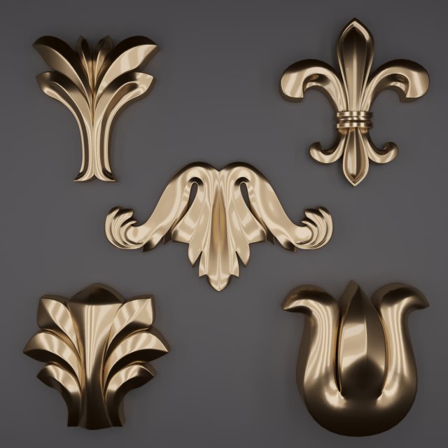 trim ornament 18 Modelo 3D .c4d .max .obj .3ds .fbx .stl .blend 