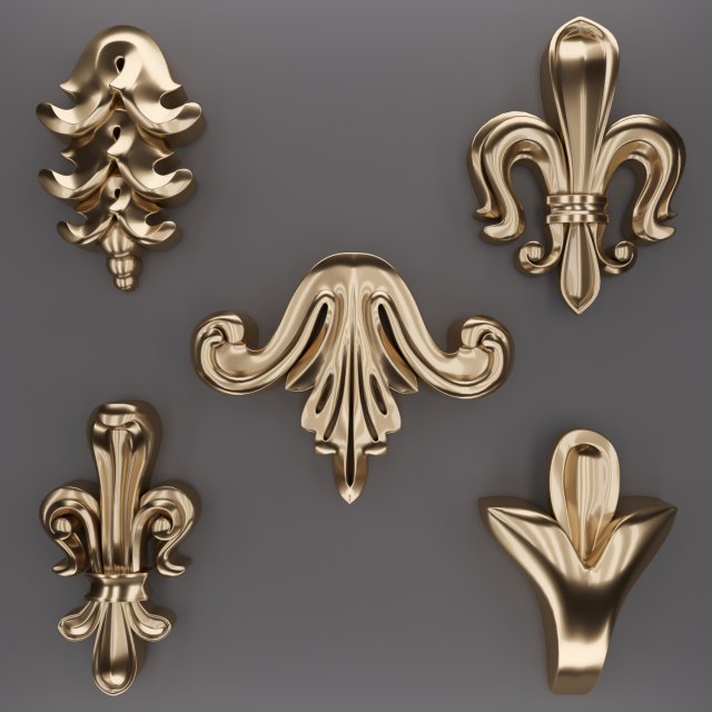 trim ornament 20 Modelo 3D .c4d .max .obj .3ds .fbx .stl .blend 