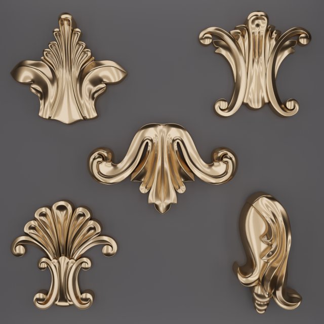 trim ornament 21 3D मॉडल .c4d .max .obj .3ds .fbx .stl .blend 