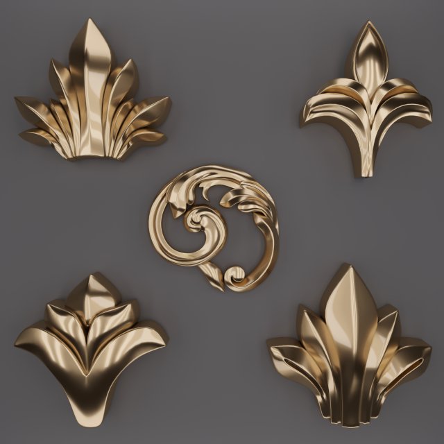 trim ornament 22 3D 모델 .c4d .max .obj .3ds .fbx .stl .blend 