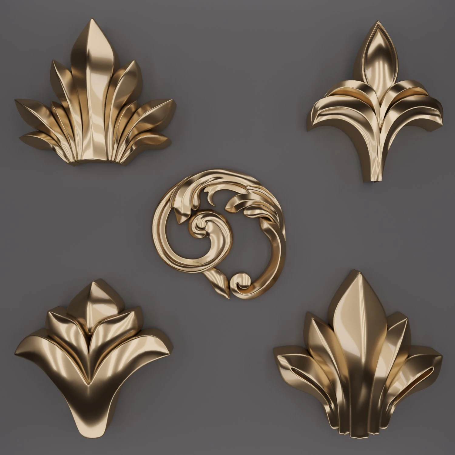 trim ornament 22 3D Model .c4d .max .obj .3ds .fbx .stl .blend