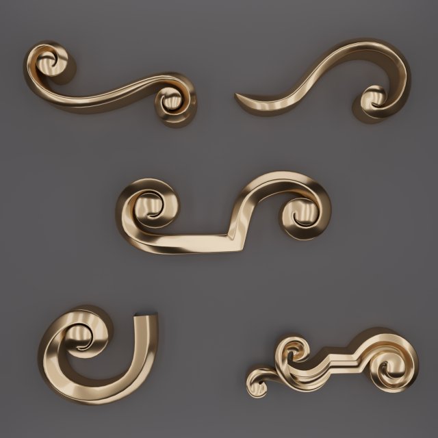 trim ornament 24 3D 모델 .c4d .max .obj .3ds .fbx .stl .blend 
