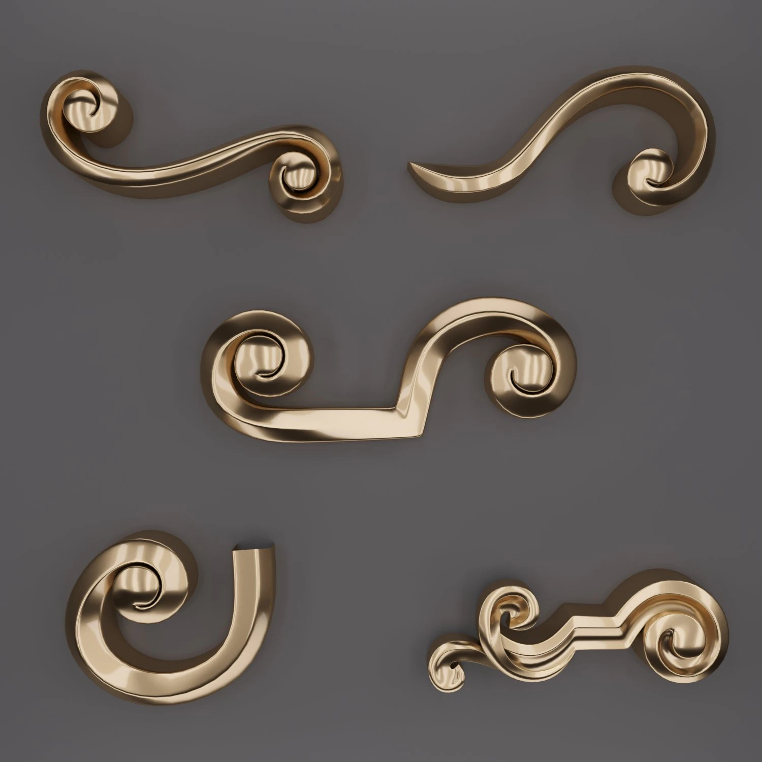 trim ornament 24 3D Model .c4d .max .obj .3ds .fbx .stl .blend 