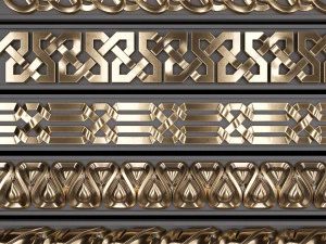 트림 장식 34 3D 모델