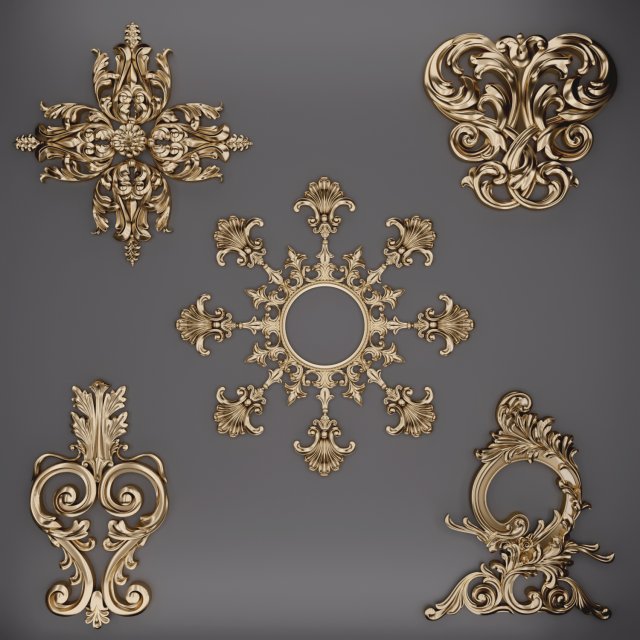trim ornament 43 Modelo 3D .c4d .max .obj .3ds .fbx .stl .blend 