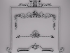 trim ornament 45 Model 3D