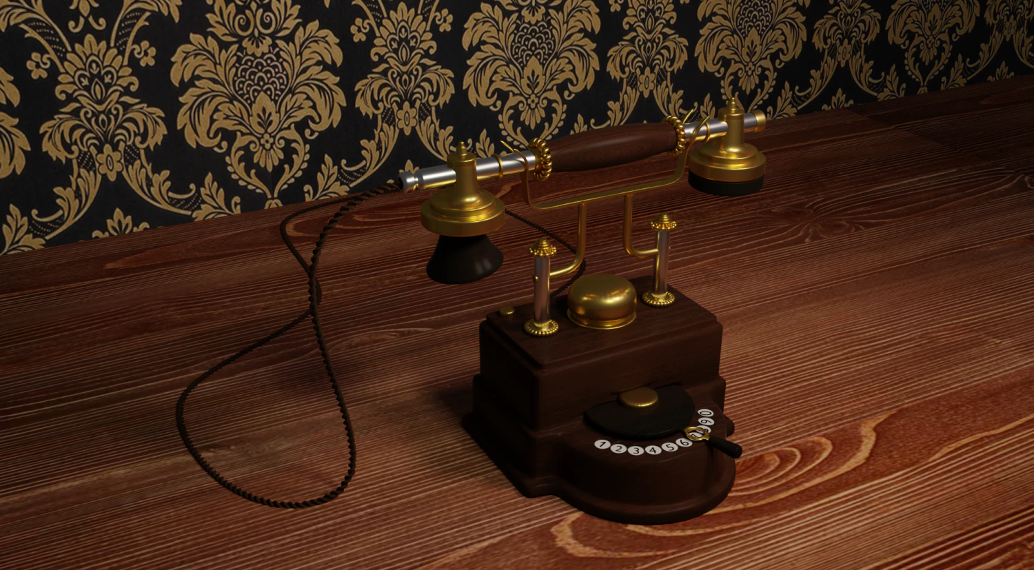 retrophone 3D Model .c4d .max .obj .3ds .fbx .stl .blend 