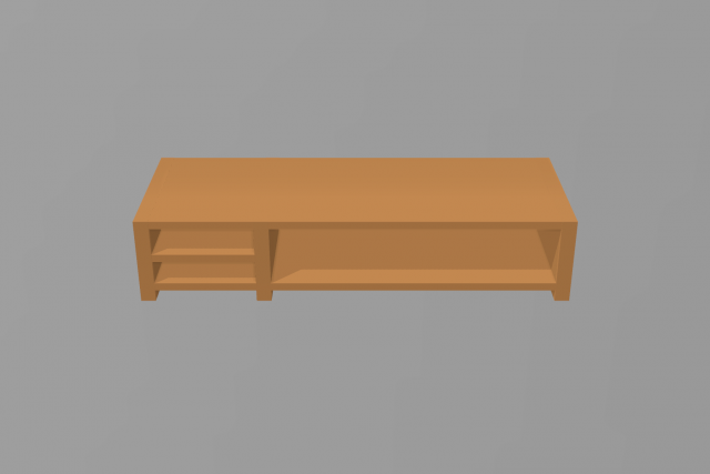 television cabinet Modelo 3D .c4d .max .obj .3ds .fbx .stl .blend 