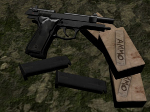 pistol beretta 92 Modelo 3D