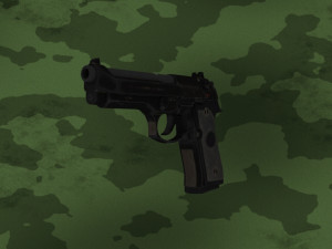 pistol beretta 92 Modelo 3D