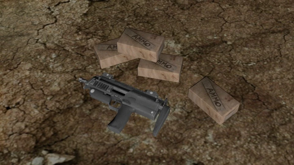 hk-mp7a1 3D Model .c4d .max .obj .3ds .fbx .stl .blend 