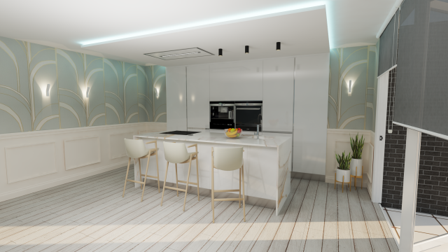 kitchen boserie 3D Model .c4d .max .obj .3ds .fbx .stl .blend 
